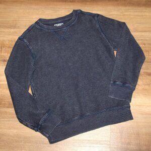BUY IT NOW PRICE ⭐ NEW Boy's Size 8 SMALL Dark Denim Wash Long Sleeve Top